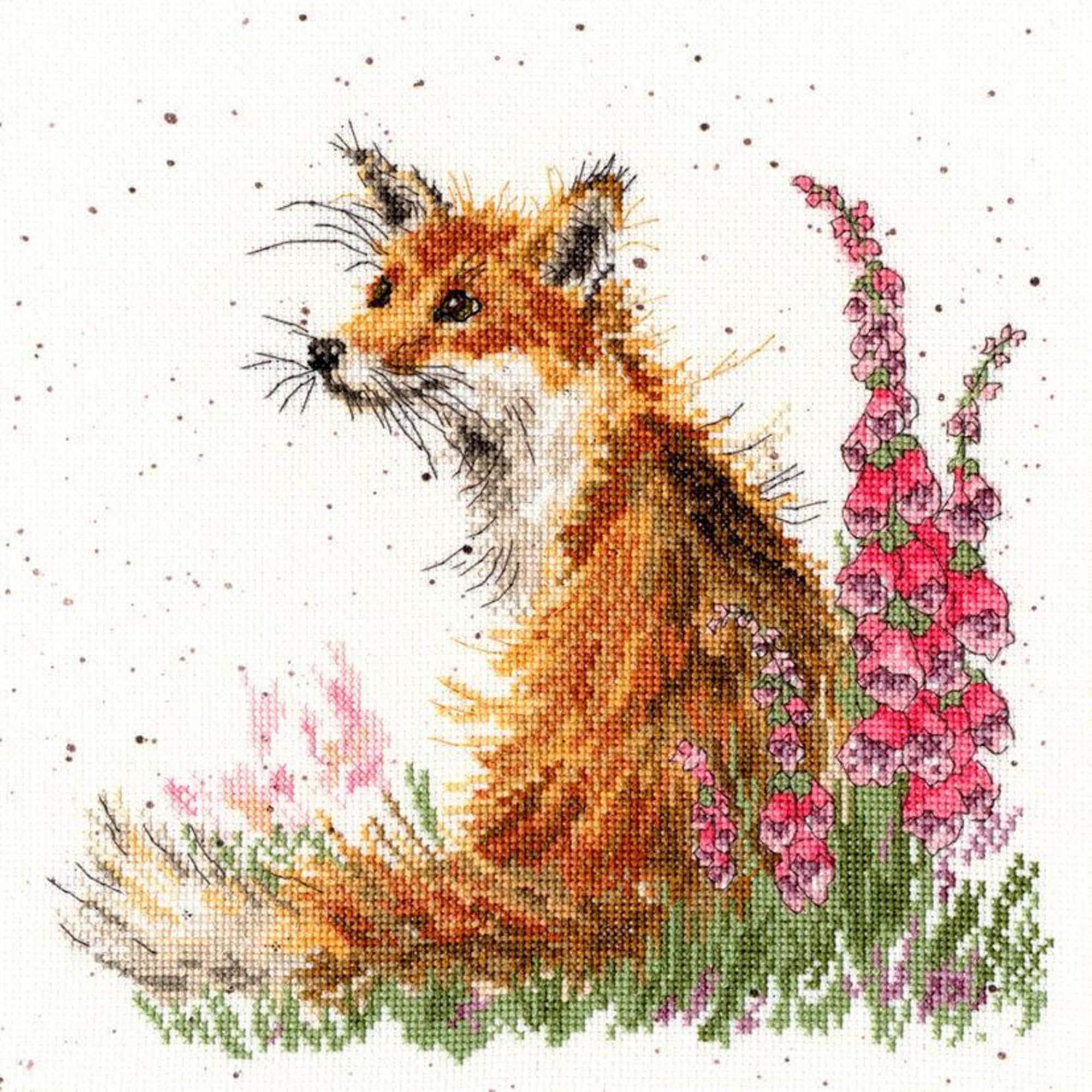 Bothy Threads Amongst the Foxgloves Counted Cross Stitch Kit